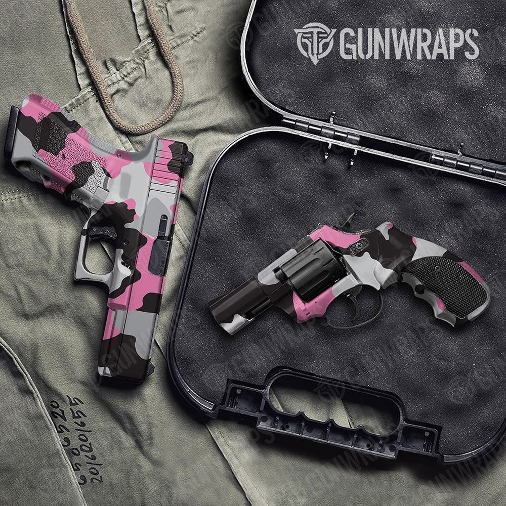 Cumulus Pink Tiger Handgun Gun Skin Vinyl Wraps