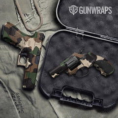 Cumulus Woodland Handgun Gun Skin Vinyl Wraps