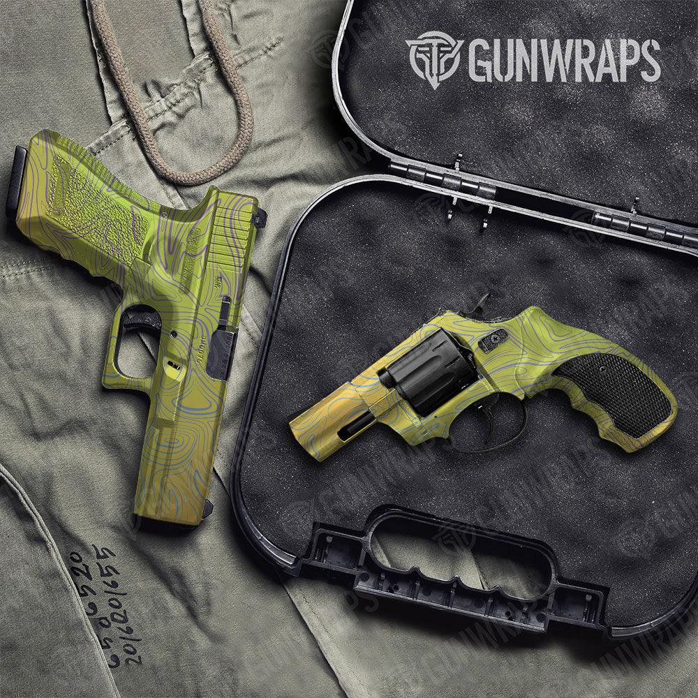 Damascus Carnival Handgun Gun Skin Vinyl Wraps