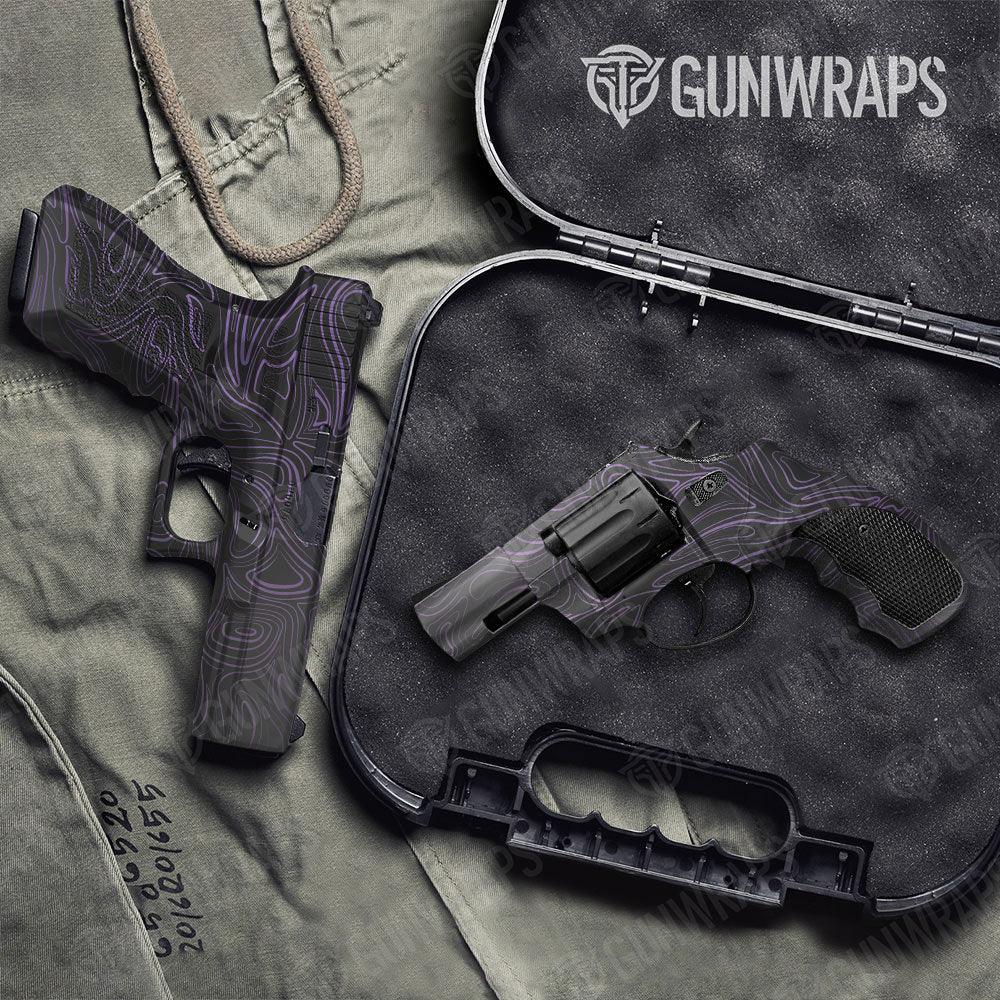 Damascus Purple Handgun Gun Skin Vinyl Wraps