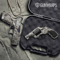 Nature Lifeless Snow Woods Buck Skull Handgun Gun Skin Vinyl Wraps