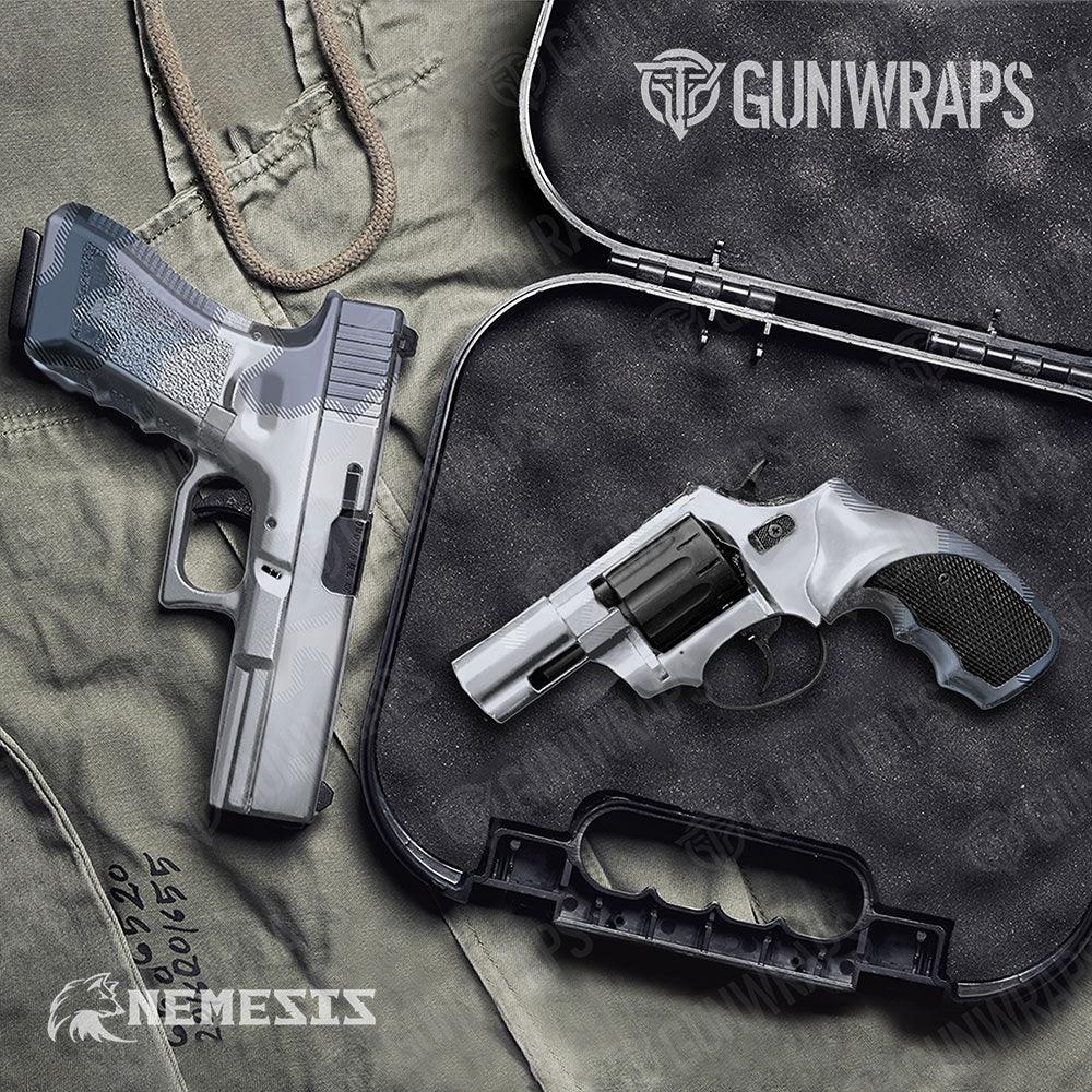 Nemesis Snow Tundra Handgun Gun Skin Vinyl Wraps