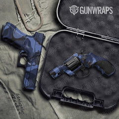 Ragged Blue Midnight Handgun Gun Skin Vinyl Wraps