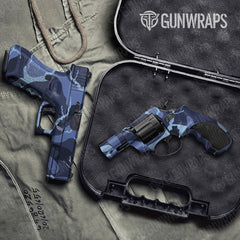 Ragged Blue Urban Night Handgun Gun Skin Vinyl Wraps