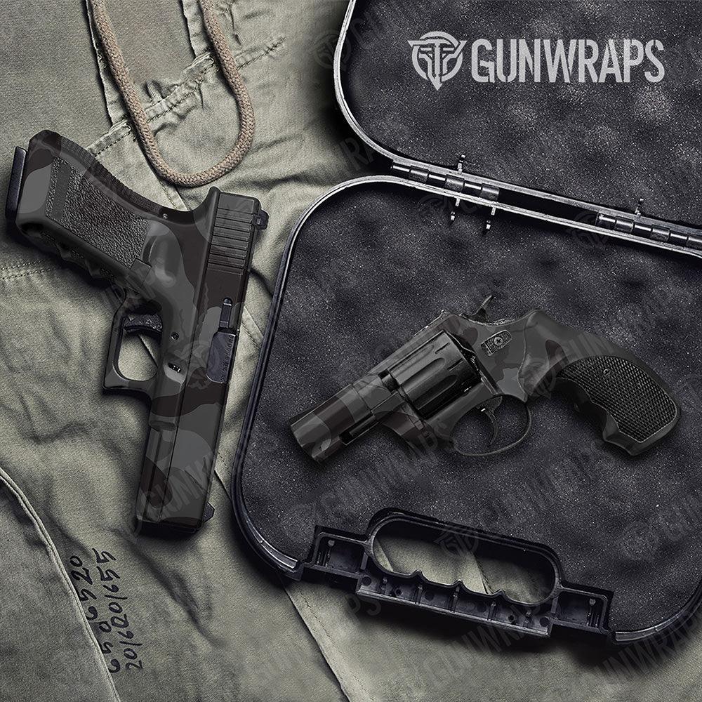 Ragged Elite Black Handgun Gun Skin Vinyl Wraps