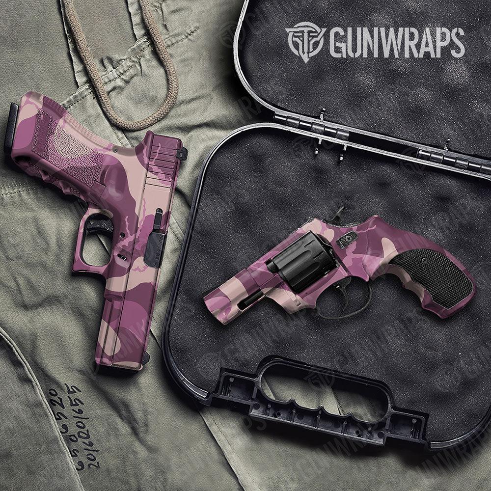 Ragged Floral Handgun Gun Skin Vinyl Wraps