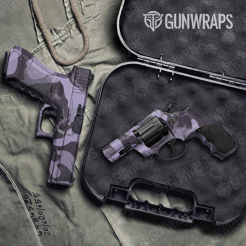 Ragged Lilac Handgun Gun Skin Vinyl Wraps