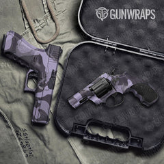 Ragged Lilac Handgun Gun Skin Vinyl Wraps