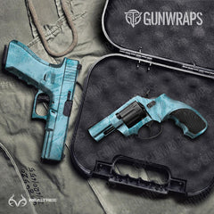 Realtree Aspect Sea Blue Handgun Gun Skin Vinyl Wraps