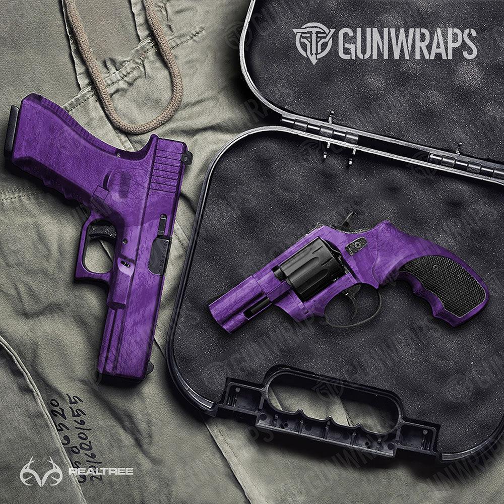 Realtree Fishing Purple Handgun Gun Skin Vinyl Wraps