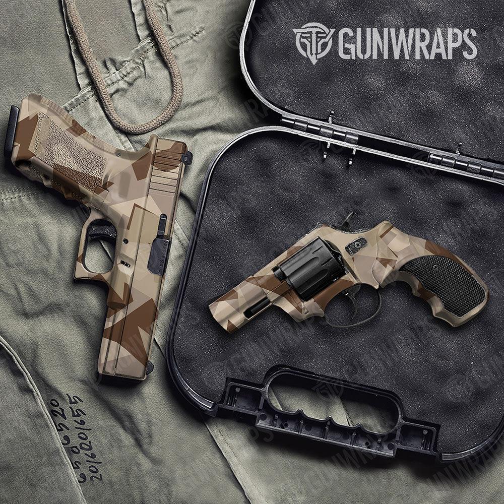 Shattered Desert Handgun Gun Skin Vinyl Wraps