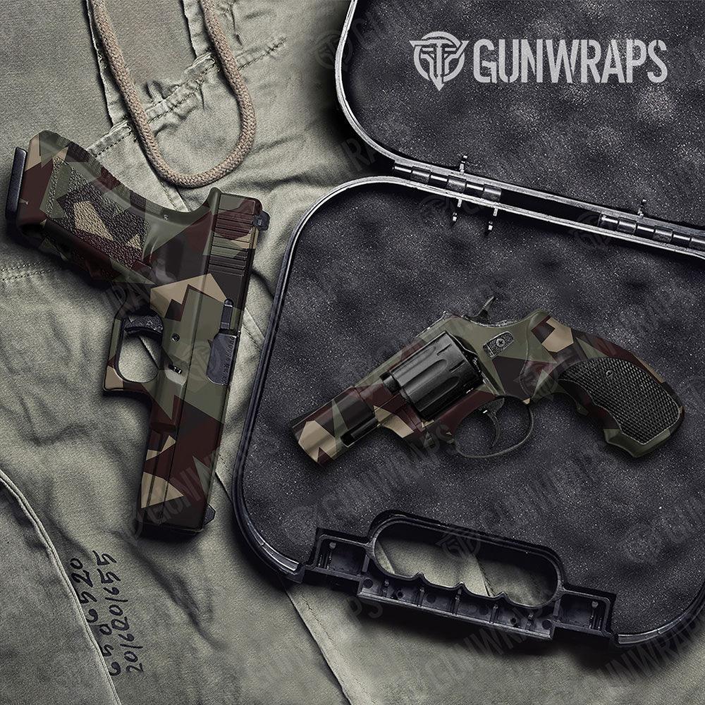 Shattered Militant Blood Handgun Gun Skin Vinyl Wraps