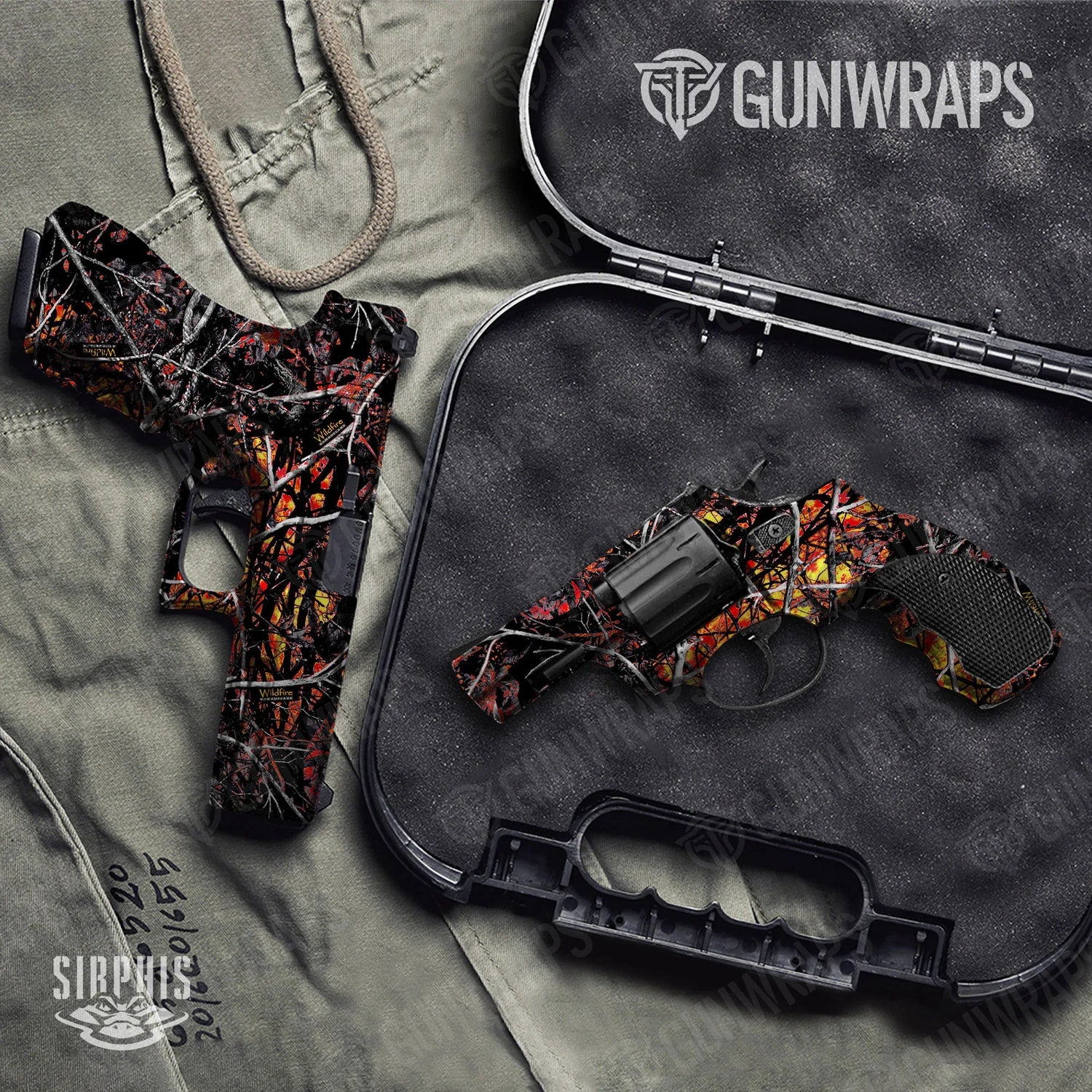 Sirphis Wildfire Handgun Gun Skin Vinyl Wraps