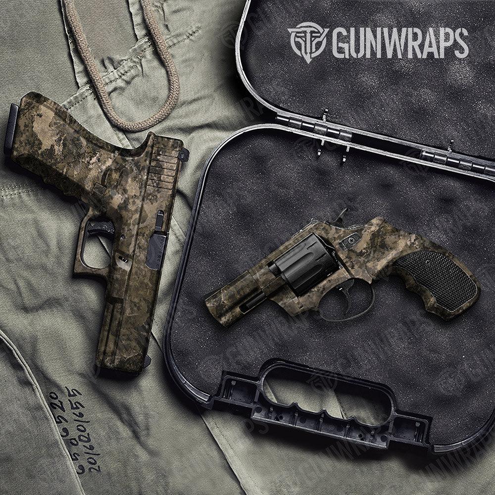 Substrate Sepia Handgun Gun Skin Vinyl Wraps