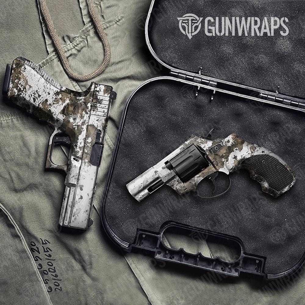 Substrate Snowfall Handgun Gun Skin Vinyl Wraps