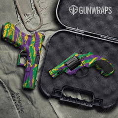 Vietnam Tiger Stripe Mardi Gras Handgun Gun Skin Vinyl Wraps