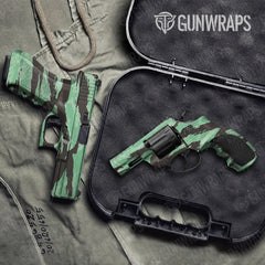 Vietnam Tiger Stripe Mint Chocolate Chip Handgun Gun Skin Vinyl Wraps