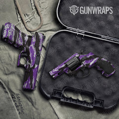 Vietnam Tiger Stripe Purple Tiger Handgun Gun Skin Vinyl Wraps