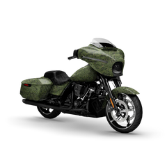 Digital Army Green Motorcycle Wraps