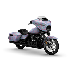Digital Cotton Candy Motorcycle Wraps