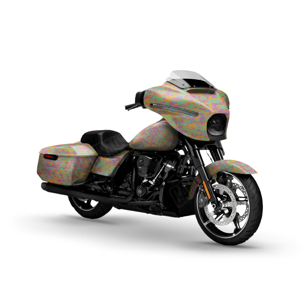 Digital Sherbert Motorcycle Wraps