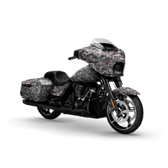Digital Urban Pink Motorcycle Wraps