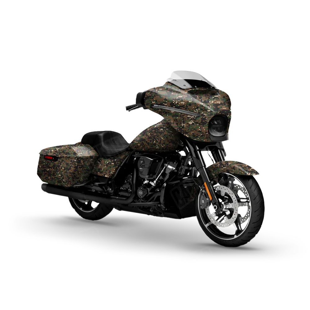 Digital Woodland Motorcycle Wraps