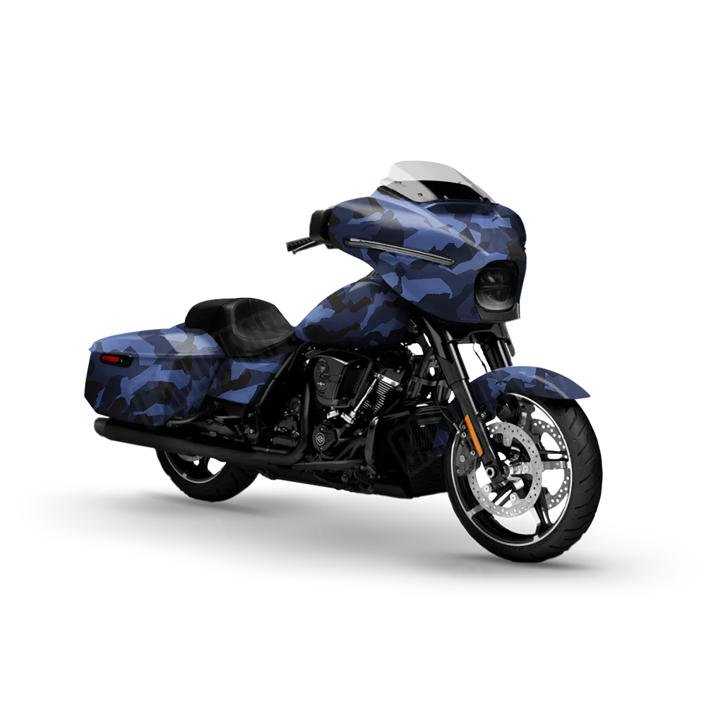 Erratic Blue Midnight Motorcycle Wraps