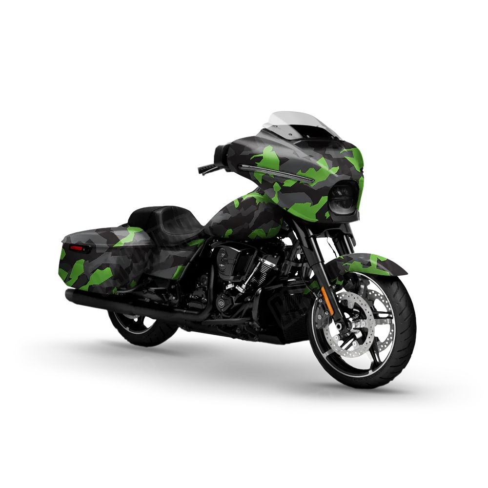 Erratic Metro Green Motorcycle Wraps