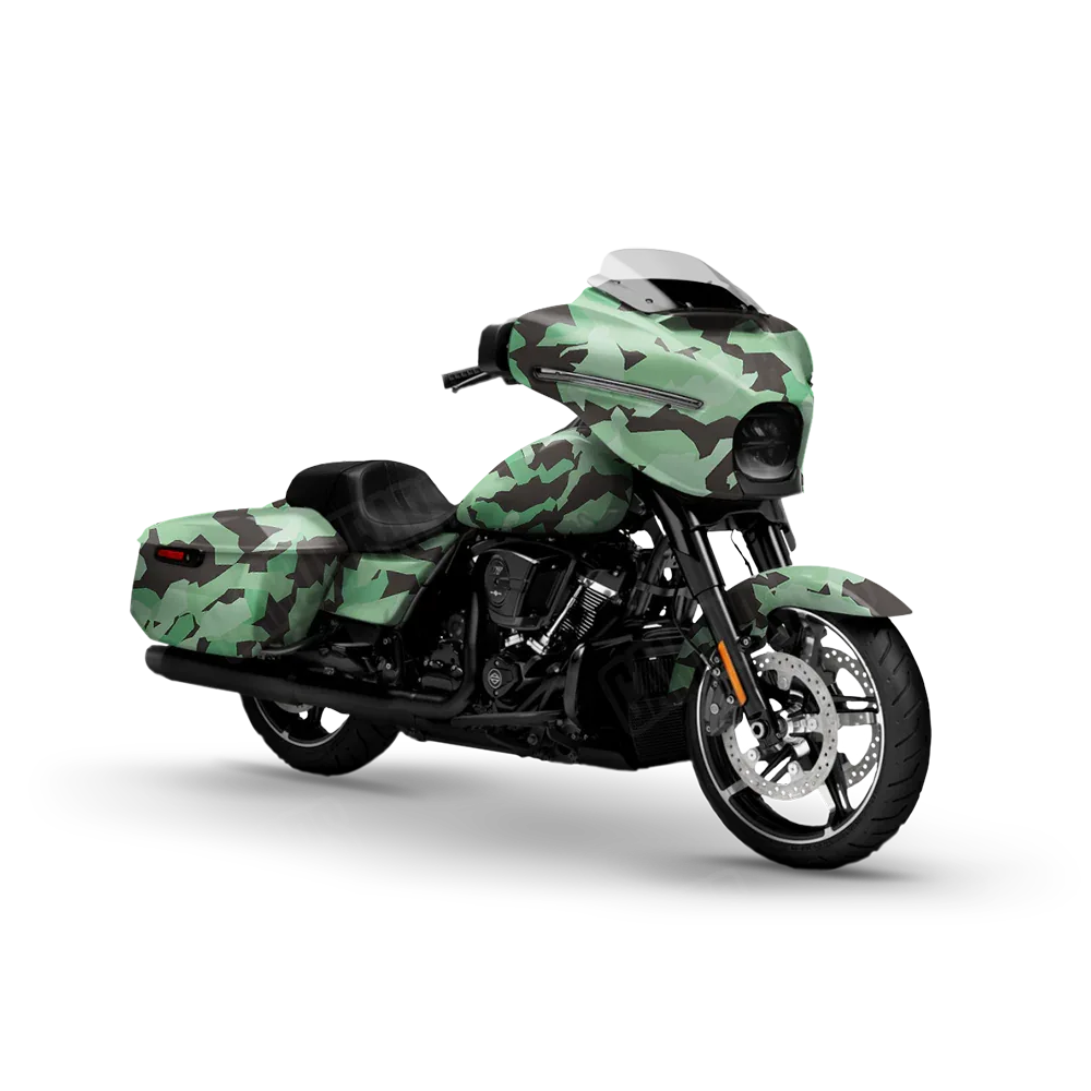Erratic Mint Chocolate Chip Motorcycle Wraps