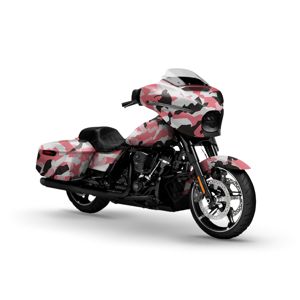 Erratic Pink Motorcycle Wraps