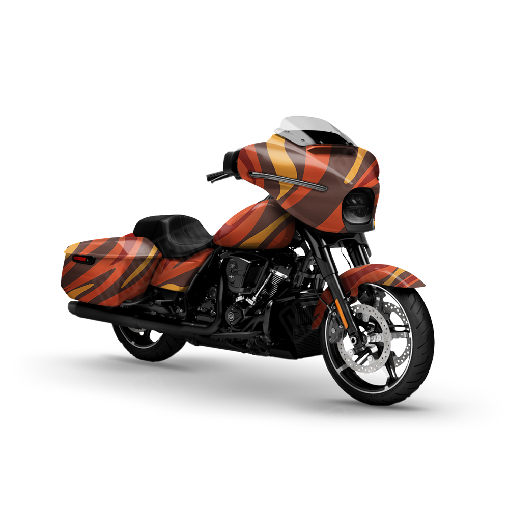 Fun Stripe Autumn Motorcycle Wraps