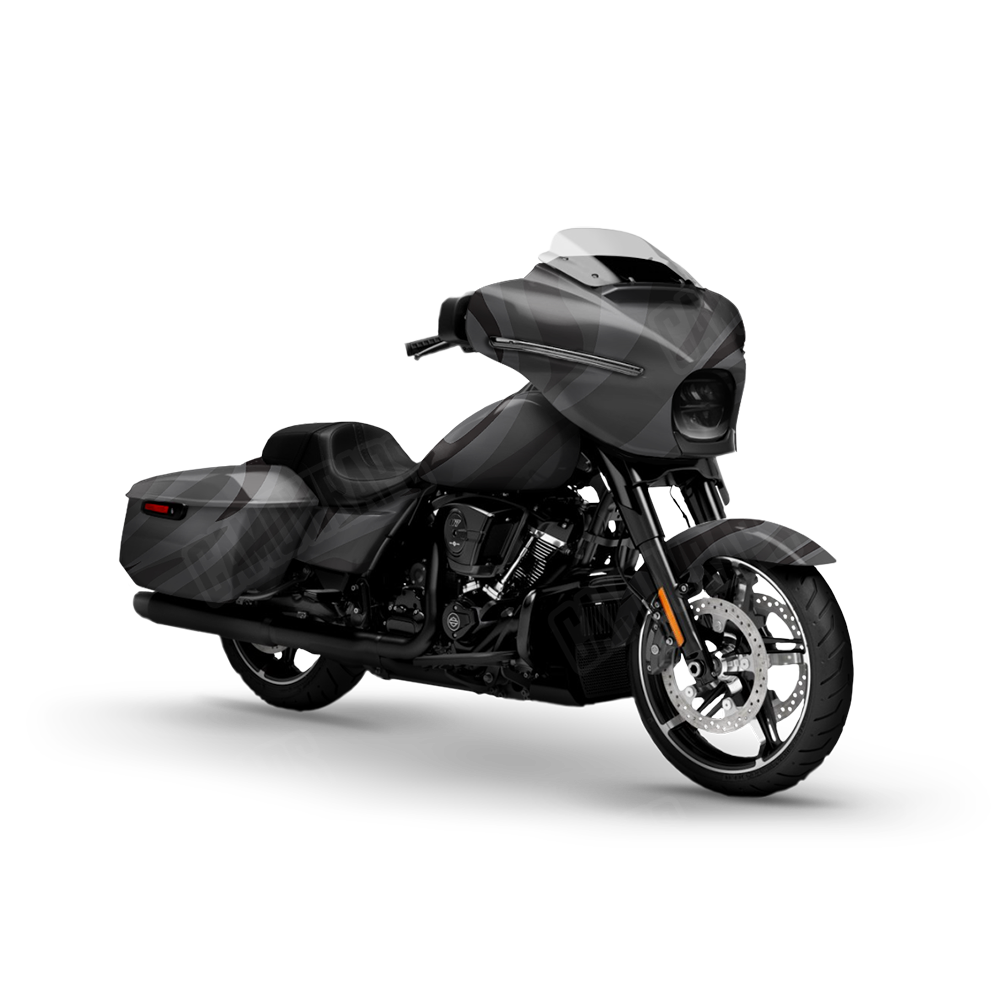 Fun Stripe Elite Black Motorcycle Wraps