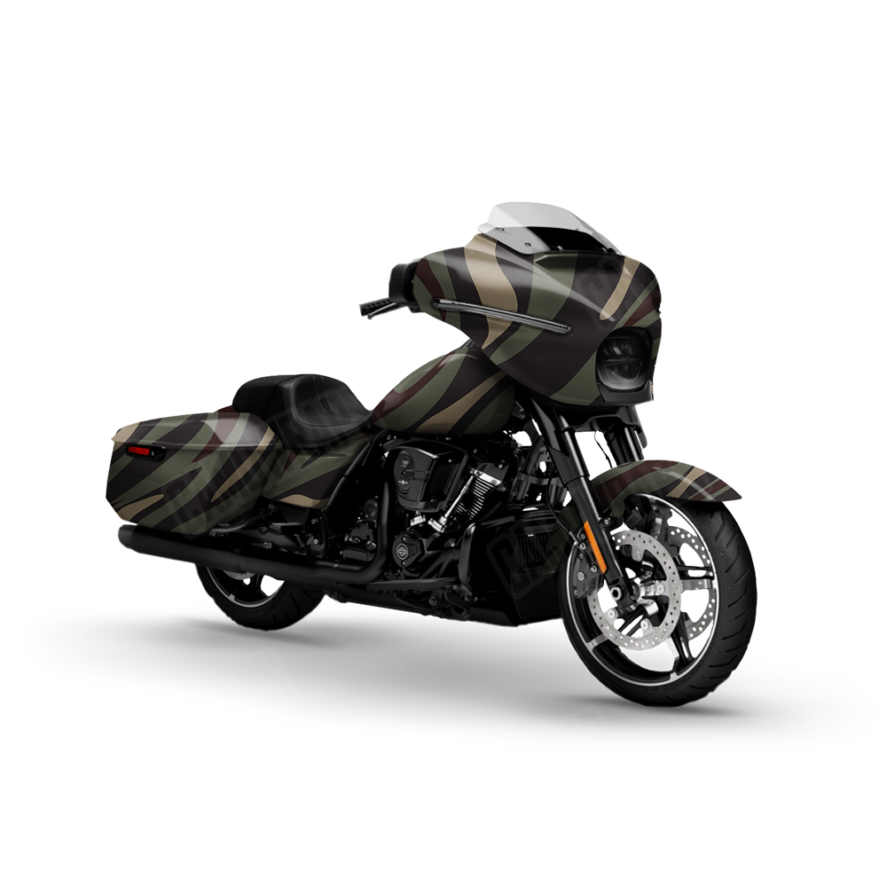 Fun Stripe Militant Blood Motorcycle Wraps