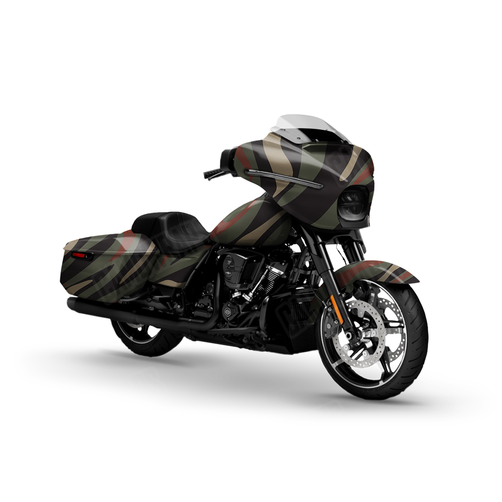 Fun Stripe Militant Copper Motorcycle Wraps