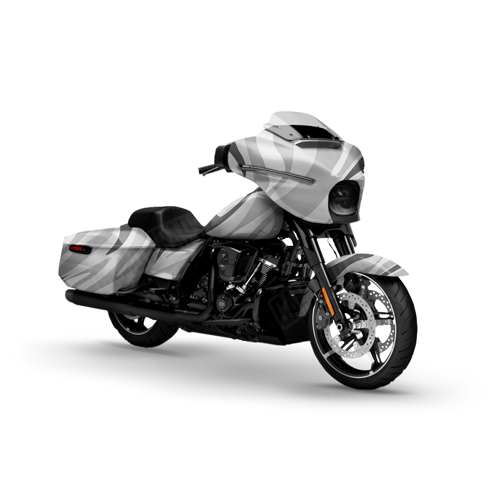 Fun Stripe Snow Motorcycle Wraps