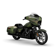 Classic Army Green Motorcycle Wraps
