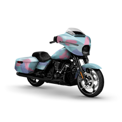 Classic Cotton Candy Motorcycle Wraps