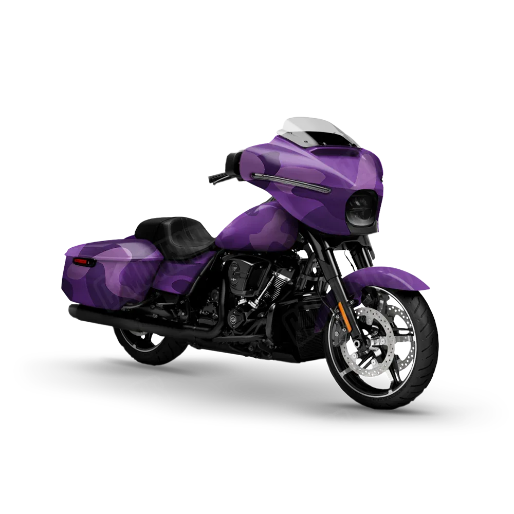 Classic Elite Purple Motorcycle Wraps