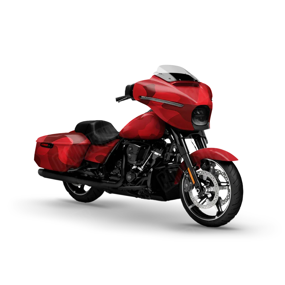 Classic Elite Red Motorcycle Wraps