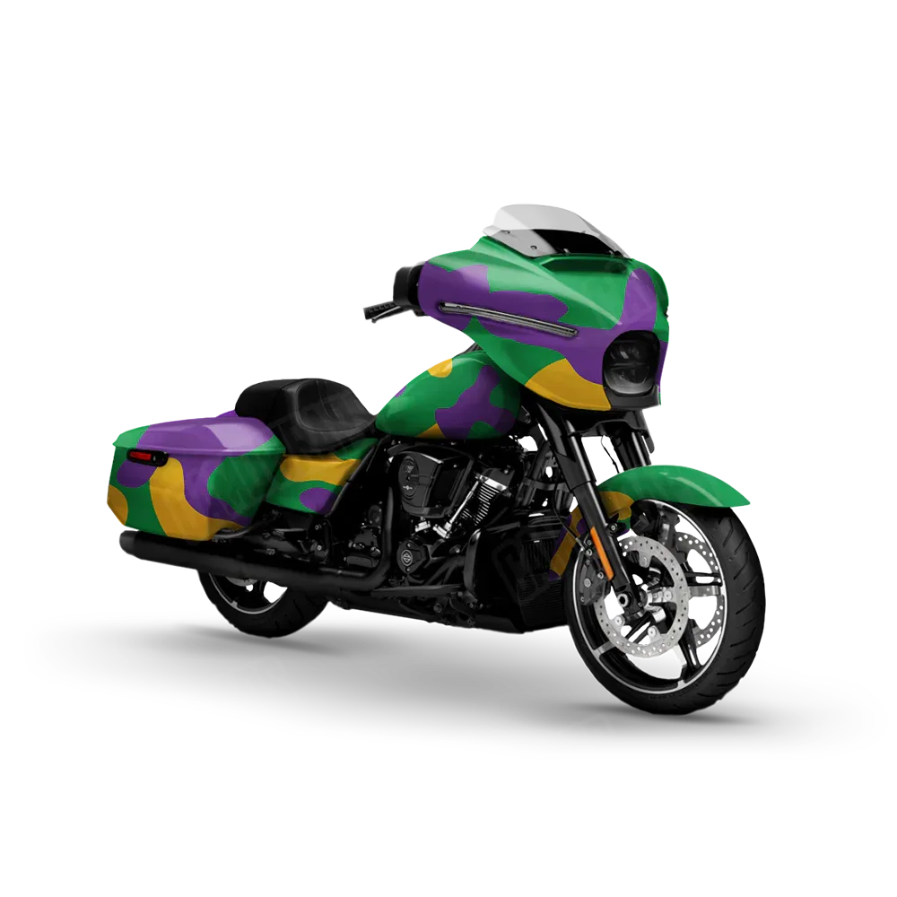 Classic Mardi Gras Motorcycle Wraps