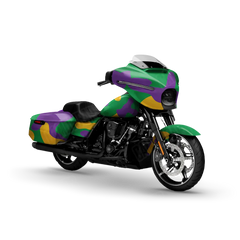 Classic Mardi Gras Motorcycle Wraps