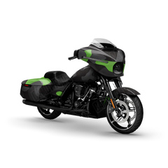 Classic Metro Green Motorcycle Wraps