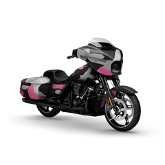 Classic Pink Tiger Motorcycle Wraps