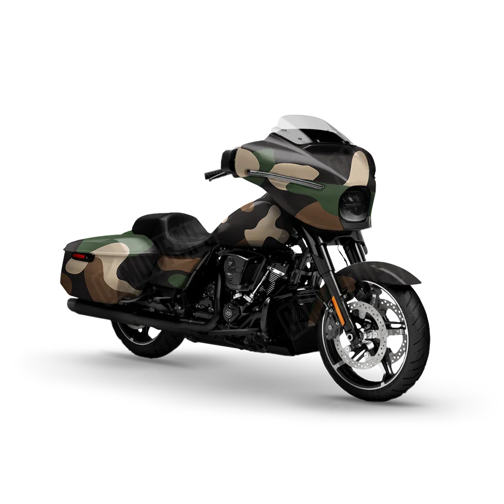 Classic Woodland Motorcycle Wraps