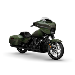 Ragged Army Dark Green Motorcycle Wraps