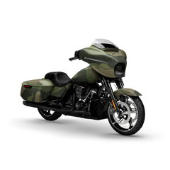 Ragged Army Green Motorcycle Wraps