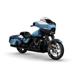 Ragged Baby Blue Motorcycle Wraps