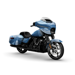 Ragged Cool Blue Motorcycle Wraps