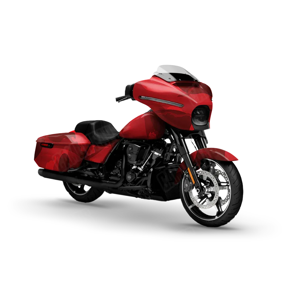 Ragged Elite Red Motorcycle Wraps